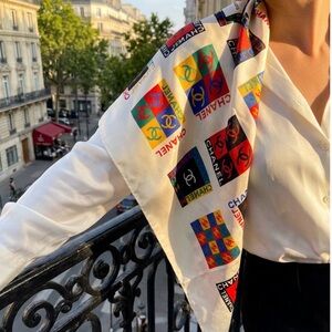Vintage CHANEL silk scarf